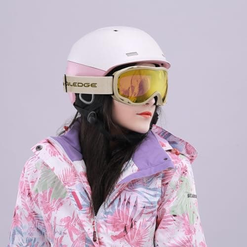 Snowledge Ski Snowboard Goggles with UV400 Protection, Skiing Snowboarding Goggles of Dual Lens with Anti Fog for Men, Women,Helmet Compatible — view 2