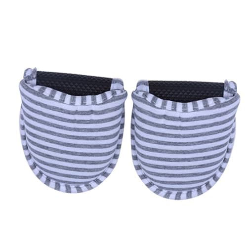 Foldable Indoor Slippers for Women, Soft Cotton Travel Slippers Anti-slip — view 3