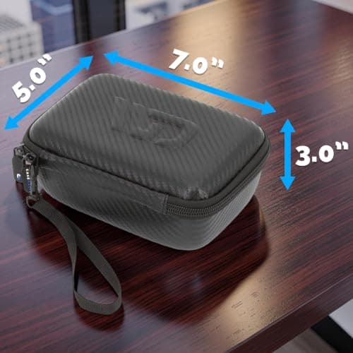 CASEMATIX Carrying Case Compatible with ASUS RT-BE58 Go WiFi 7 Travel Router - Hard Shell EVA Travel Storage Case with Accessory Pocket, Padded Interior and Wrist Strap, Case Only — view 2