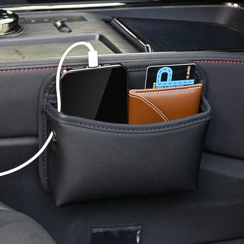 Qirc PU Leather Car Side Pocket Organiser, Universal Car Pocket Organizer — view 6