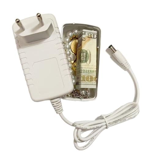 Secret Compartment Imitation Charger Shape Storage Box Money Box Anti-theft — view 6