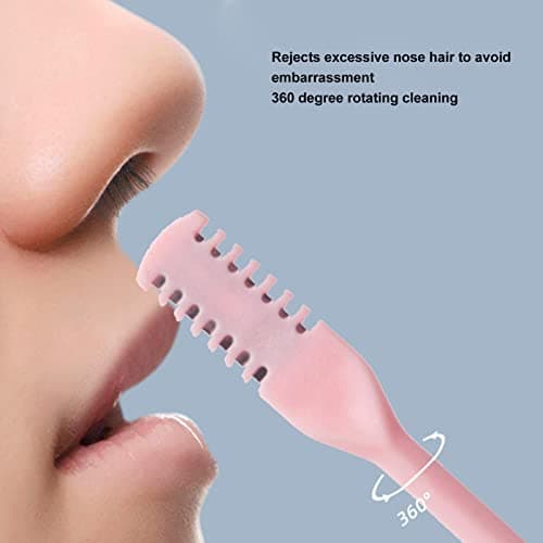 Zunate Double Headed Nose Hair Scissors 8 Pack | Portable Manual Trimmer and Ear Wax Scoop for Travel — view 5