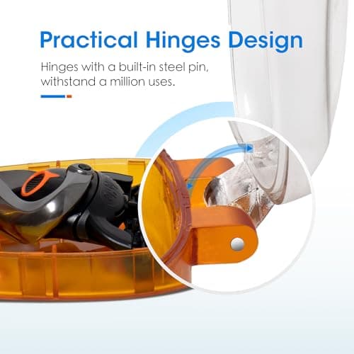 Nincha Manual Razor Travel Case Portable Plastic Manual Razor Trimmer Protector Orange — view 3