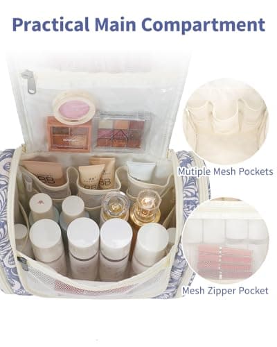 Narwey Large Travel Hanging Toiletry Bags for Women Wash Bag for Toiletries — view 3