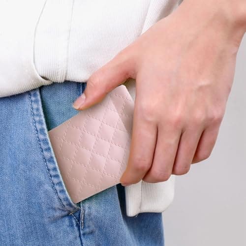 MeiLang Soft PU Leather Eyeglass Case, 2Pcs Glasses Case for Women & Men, Portable Squeeze Top Glasses Pouch for Travel Trinket Organizer Bags — view 3