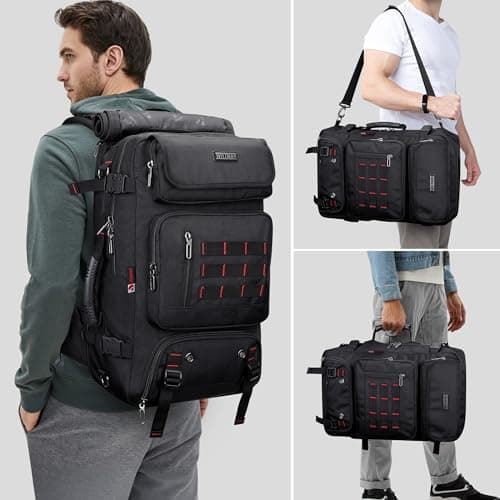 WITZMAN Carry on Travel Backpack for Men Airline Approved Fits 16" Laptop — view 2
