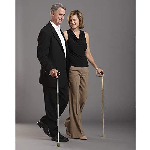 Switch Stick Luxury Engraved Rose Gold Walking Stick - Folding And Adjustable — view 2