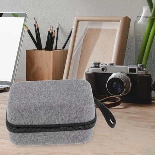 FVDPWYE EVA Hard Case Travel Pouch Tote Protection with Handle Storage Electronics Holder Carrying Bag for Organizing Accessories, Gray 19x14x10cm — view 3