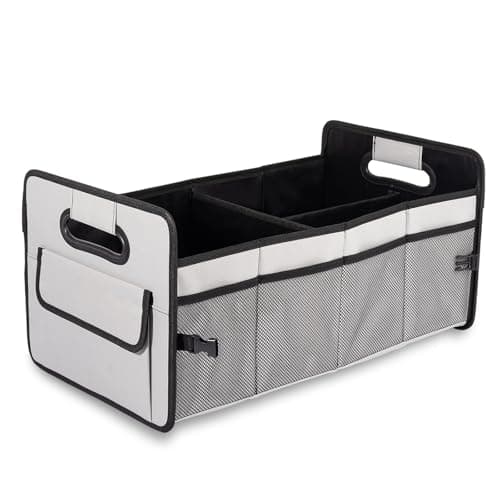 JiatuA Car Trunk Organizer, Collapsible Car Organizers and Storage Grey