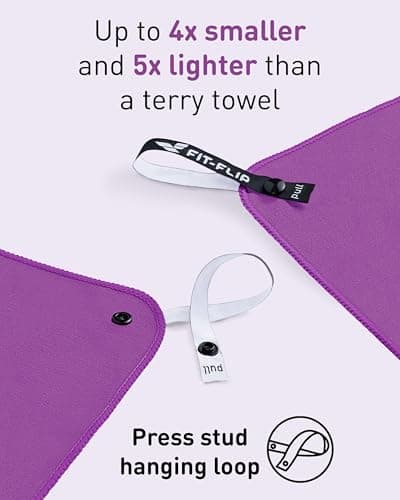 Fit-Flip Microfibre Towel - Compact, Ultra lightweight & Quick dry — view 3