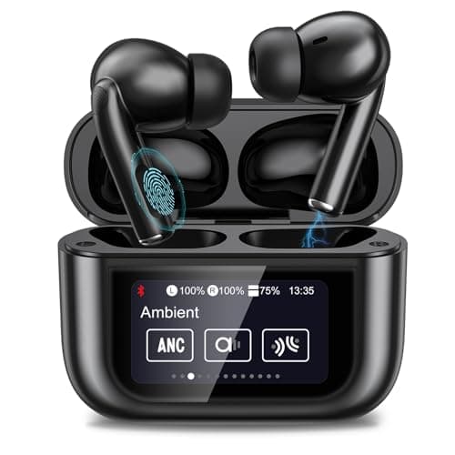 Wireless Earbuds Touchscreen Bluetooth 5.4 48H HiFi 5 EQ Modes ANC Ear buds