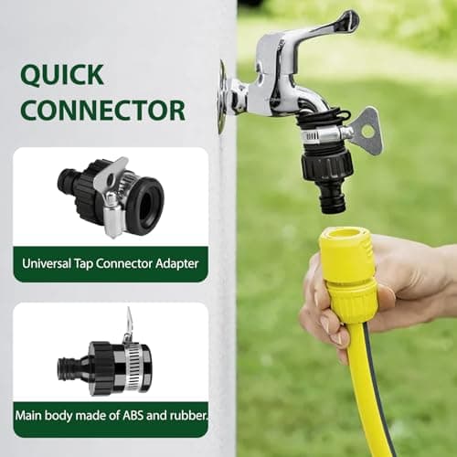 Universal Tap Connectors, 2 Pcs Mixer Tap to Garden Hose Adapters — view 6
