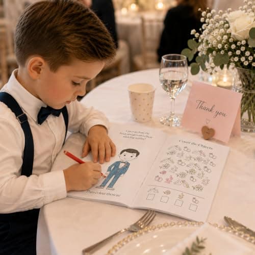 Hartscraft Kids Wedding Activity Book – A5 Children’s Colouring Book with 24 Wedding Games, Puzzles, Mazes, Drawing & Fun Activities for Flower Girls & Page Boys — view 5