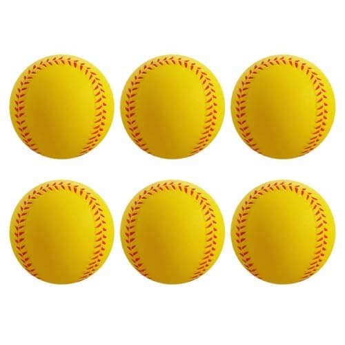 Soft Baseball Balls - 6 Piece Training Stress Ball Set for Kids