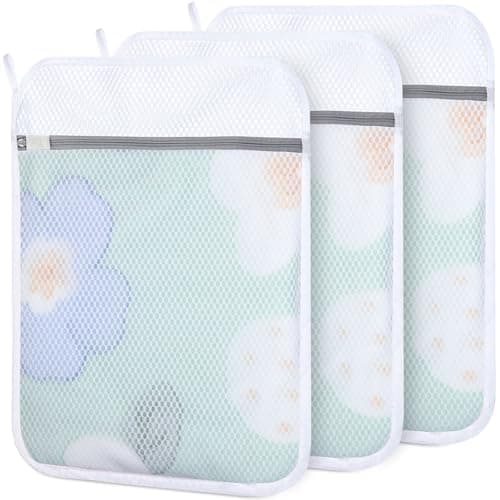 Dntorx 3 PCS Durable Honeycomb Mesh For Delicates, Reusable 16inx20in