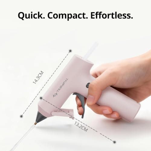 Tilswall Cordless Hot Glue Gun, W106s, Fast Preheating with 2Ah Battery — view 2