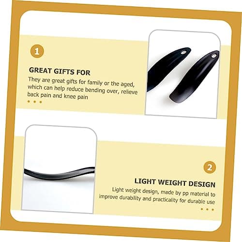 LIFKOME 6 Pack Pp Plastic Shoehorns with Hole, Universal Shoe Horn Tool — view 2