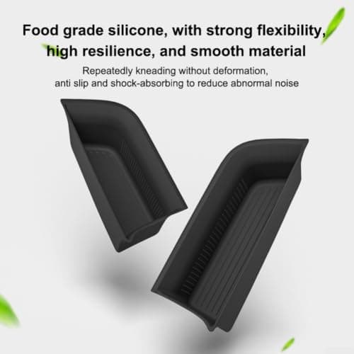 Car Door Pocket Organizer, Silicone Door Bin Liner, Anti Slip Storage — view 3