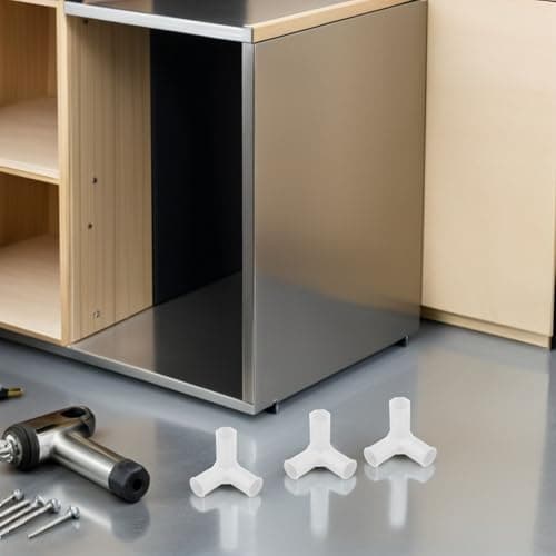 Happyyami Plastic 3-Way Shoe Rack Connector Tee, 10Pcs White Support Joint — view 5