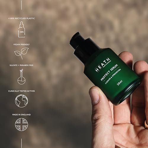 Heath Men’s Hydrating Serum 30ml, Hydrate and Strengthen, Daily Protection, Eliminates Dehydration, Fine Lines, Dullness and Pollution, Gift For Him, Travel Size, Vegan Friendly — view 4