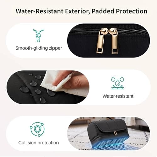 Noldena Hanging Hair Tool Organiser Compatible with Dyson Airwrap, Black — view 5