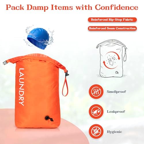 CANBOX Travel Laundry Bag, Vacuum Compression Dirty Clothes Travel Bag — view 3