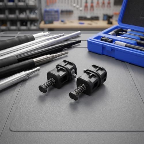2Pcs Luggage Handle Locking Clips with Metal Snap Connectors, PVC — view 6