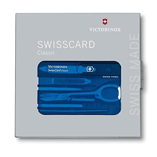 Victorinox Swiss Card Classic Multitool, 10 Functions, Scissors, Blue — view 2