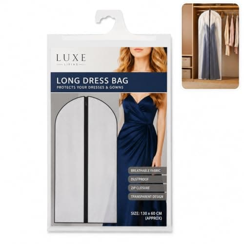 MAR Long Dress Bag for Women Breathable Non Woven Garment Cover for Gowns
