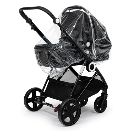 Universal Rain Cover Compatible with ICandy Pushchair,Pram, Car Seat, Carrycot, 2 in 1, Side By Side, Twin, Pram,Travel Weather Shield Windproof, Waterproof, Protect Sun Dust Snow (2 in 1) — view 3