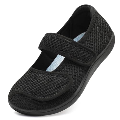 JOINFREE Womens Barefoot Shoes Wide Toe Box Walking Shoes Black