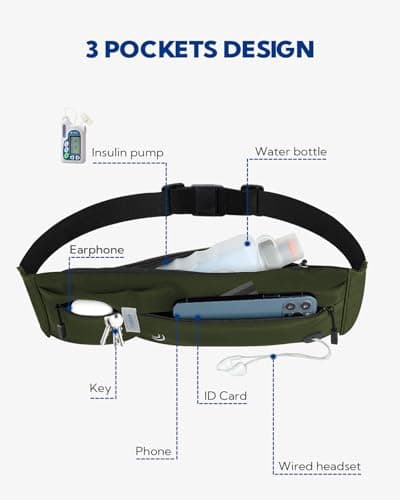 Waterfly Running Belt Bum Bag: Runner Marathon Jogging Men Women — view 4
