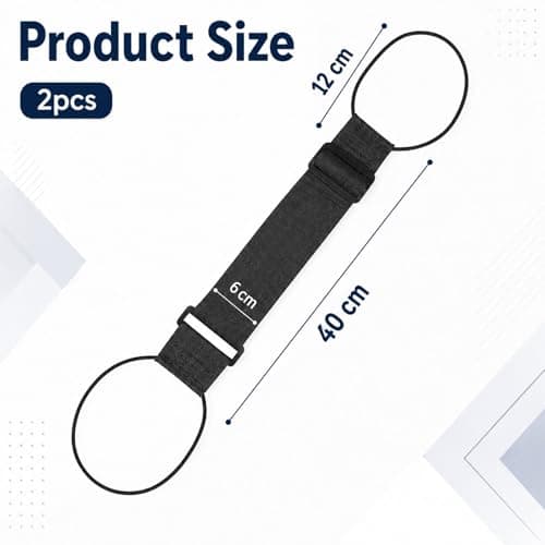 2 Pack 46-68cm Adjustable Elastic Add a Bag Luggage Straps for Suitcases — view 2