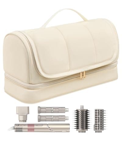 Noldena Hanging Hair Tool Organiser Compatible with Dyson Airwrap, Cream