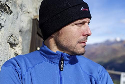 SUB ZERO Mens Factor 2 Insulating Winter Mid Layer Thermal Underwear Zip Neck Turtle Long Sleeve Top (Black, Large) — view 2