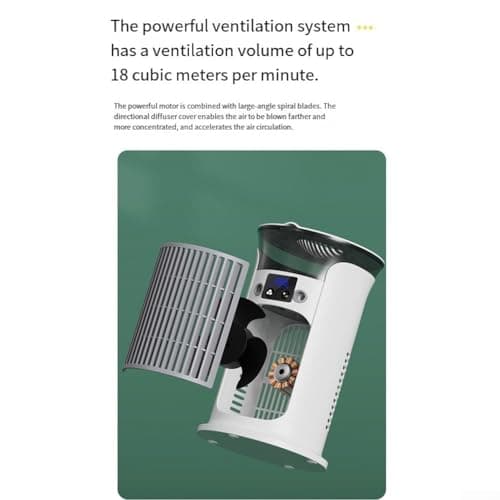 Portable Mobile Air Conditioner, 880ml Water Tank for MINI Evaporative Air Cooler with Mist Function Quiet 3-Speed Fan for Home Office Travel(Yellow) — view 4
