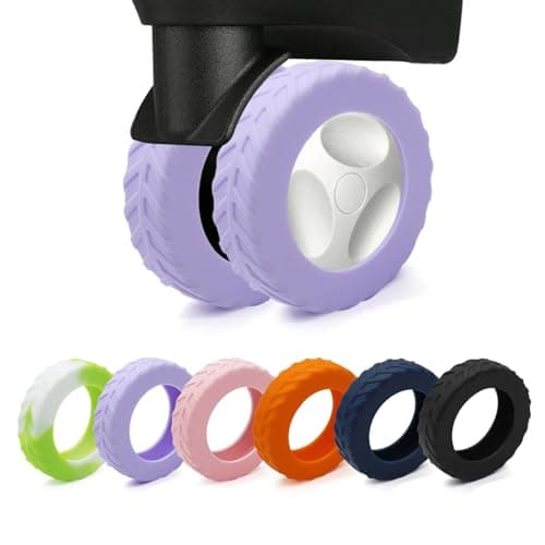 Luggage Wheel Covers, Anti Dust & Scratch, For 2-2.4" wheels - Purple