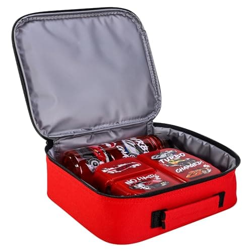 Hot Wheels Kids Lunch Box Set – School & Travel Snack Boxes Set of 3 — view 4