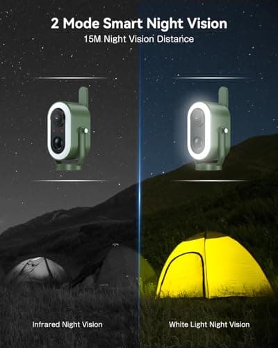 Xega 4G LTE Camping Magnetic Camera with SIM Card 2K HD Cellular Portable — view 6