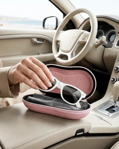 ProCase Sunglasses Case, Hard Shell Glasses Case for Men Women -Lightpink — view 6