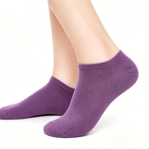 MAKABO Womens Bamboo Trainer Socks Low Cut Ankle Socks Breathable Seamless 6 Pack UK 5-9 Casual Sneakers Gift — view 3