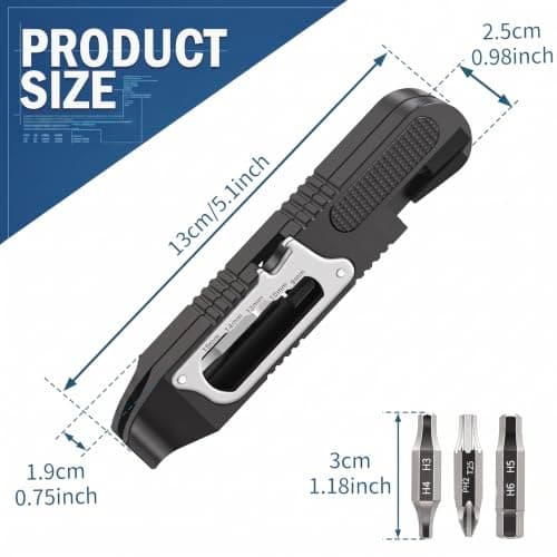 CWAGRQ 16-in-1 Bike Tire Levers Kit with Ratchet Wrench, Portable Multitool — view 2
