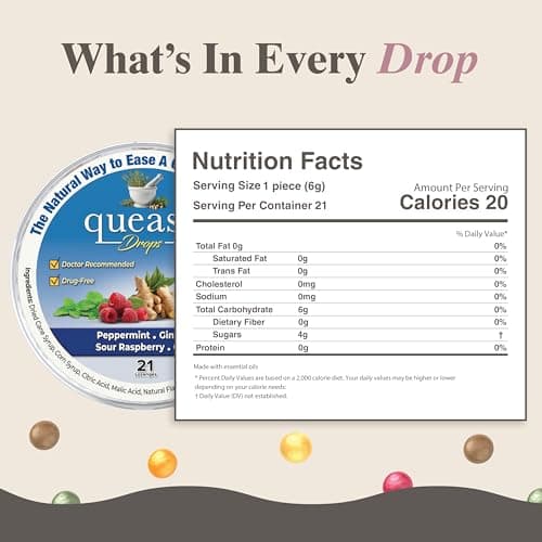 Three Lollies SF24262 Queasy Drop for Nausea Relief, Assorted, 21 Count — view 2