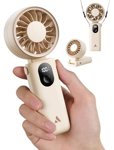 Aecooly Mighty Portable Handheld Fan,[20H Max Cooling],3 Flexible Modes