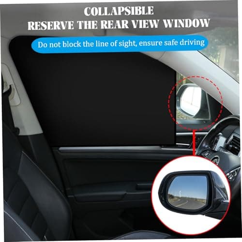 Car Window Shades 4Pcs Magnetic Stretchable Side Window Sun Shade Light Proof Privacy Car Covers Foldable Universal UV Protection for Camping and Travel — view 4