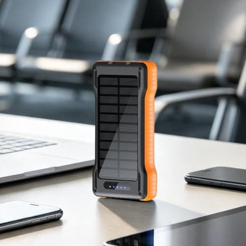Solar Portable Charger 10000mAh Battery Pack with Flashlight — view 3