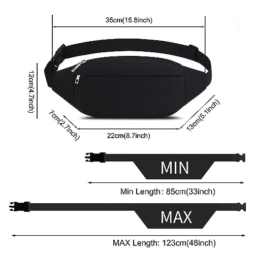 Waterproof Bum Bag Waist Fanny Packs Travel Hiking Outdoor Sport Money Hip Bag Pouch Pack Holiday Running Belt — view 5