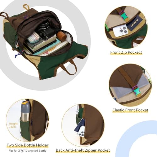 UtiaMiaoGonGo 15L Small Hiking Backpack Travel Daypack Colorful Lightweight Packable Foldable Casual Backpack for Women Men — view 4