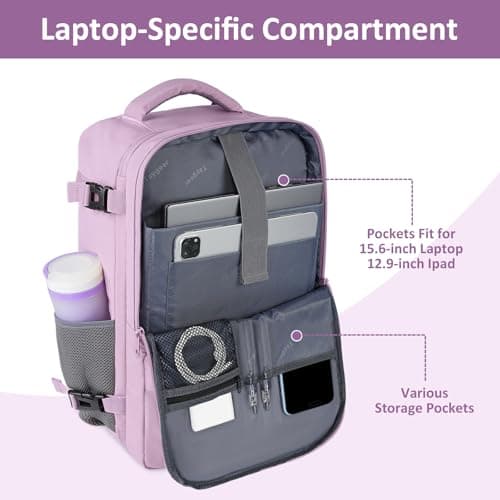 Taygeer Easyjet Cabin Bag 45x36x20 Underseat, Travel Backpack Women — view 3