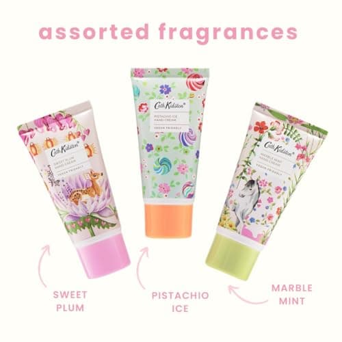 Cath Kidston Hand Cream Trio 3 x 30 ml, Scented and Infused With Essential Oils, Shea Butter, Pocket and Travel Size and Vegan and Cruelty Friendly, Beauty Gift For Her, Carnival Parade Collection — view 3